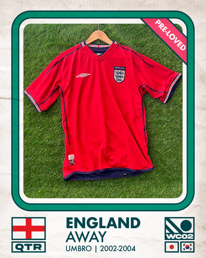 England Away Football Shirt (A) | 2002-2004 | Umbro | Men's
