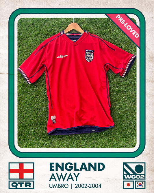 England Away Football Shirt (A) | 2002-2004 | Umbro | Men's