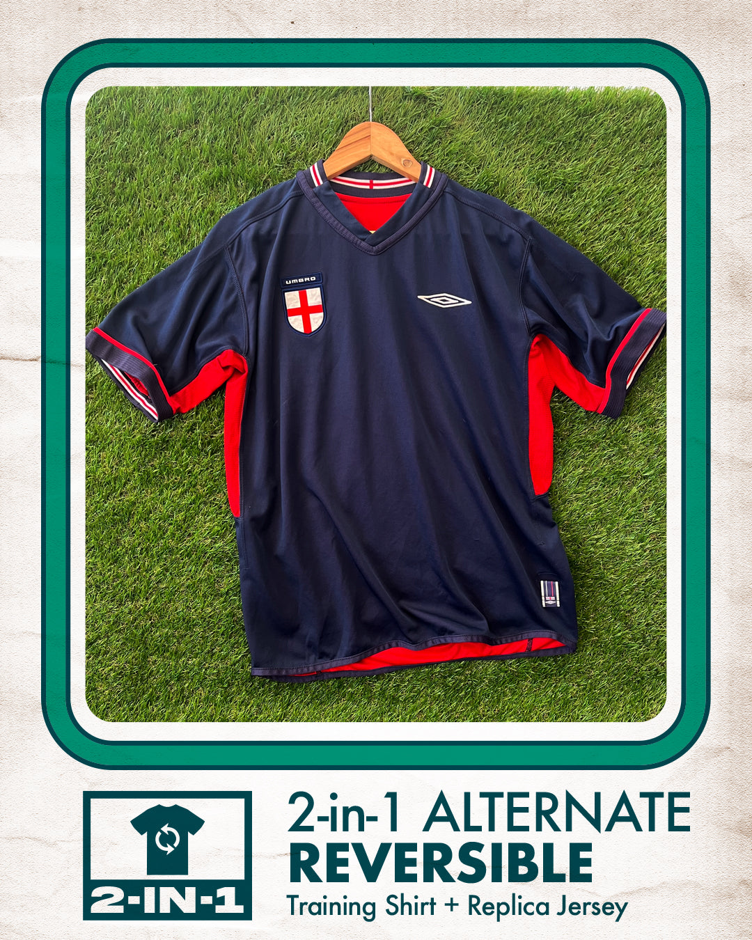 England Away Football Shirt (A) | 2002-2004 | Umbro | Men's