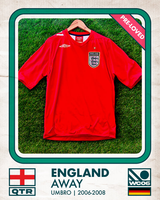 England Away Football Shirt (A) | 2006-2008 | Umbro | Men's