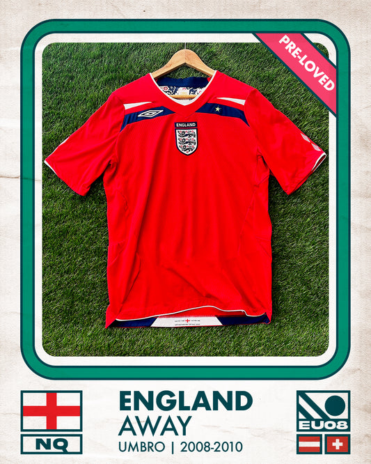 England Away Football Shirt (A) | 2008-2010 | Umbro | Men's