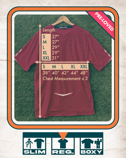 England Away Football Shirt (A) | 2008-2010 | Umbro | Men's