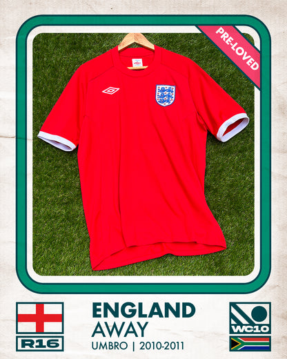England Away Football Shirt (A) | 2010-2011 | Umbro | Men's