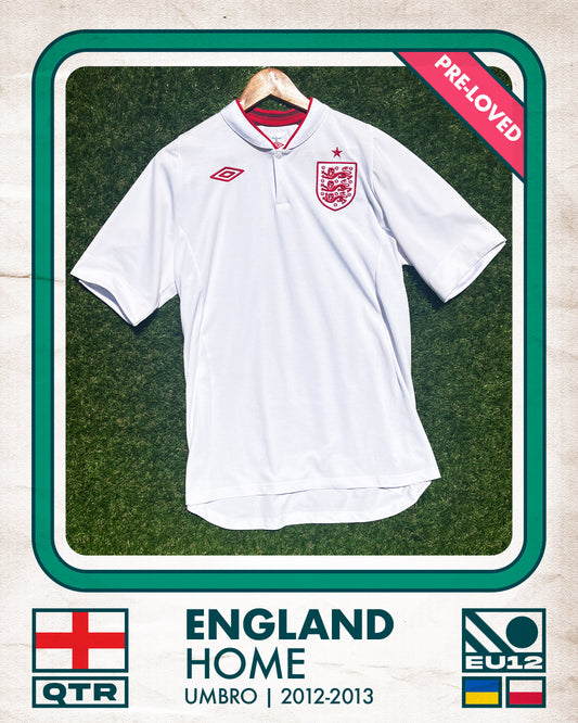 England Home Football Shirt (H) | 2012-2013 | Umbro | Men's