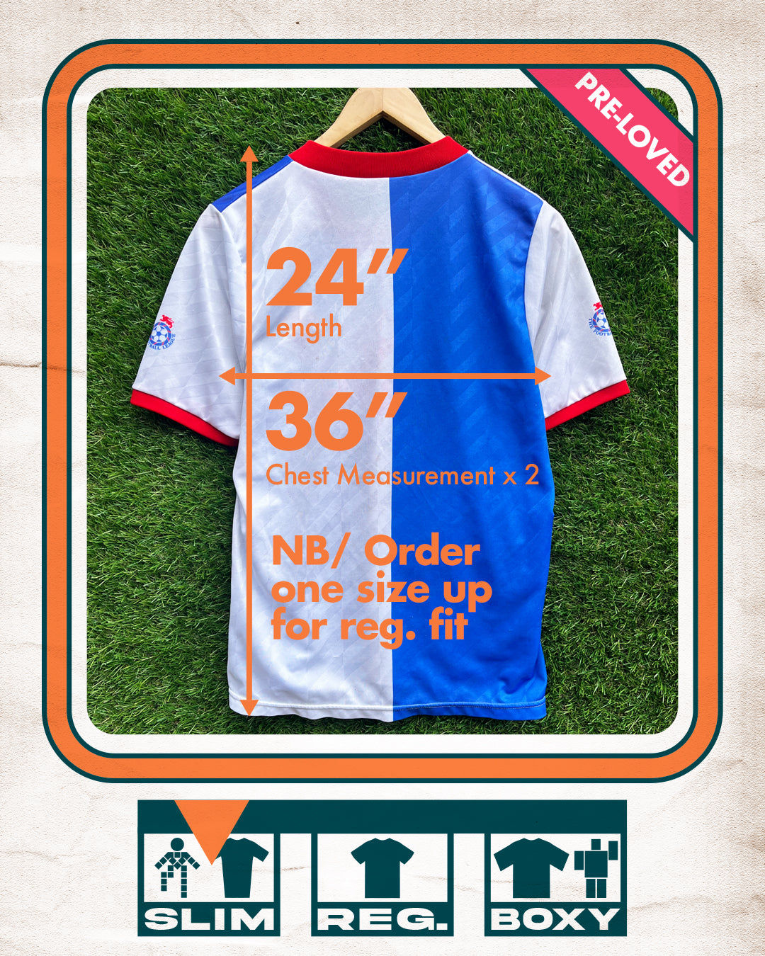 Blackburn Rovers Home Football Shirt (H) | 1988-1989 | Ellgren | Men's | M 36"