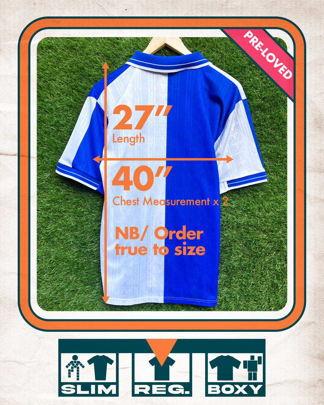 Blackburn Rovers Home Football Shirt (H) | 1998-2000 | Uhlsport | Men's | M 40"